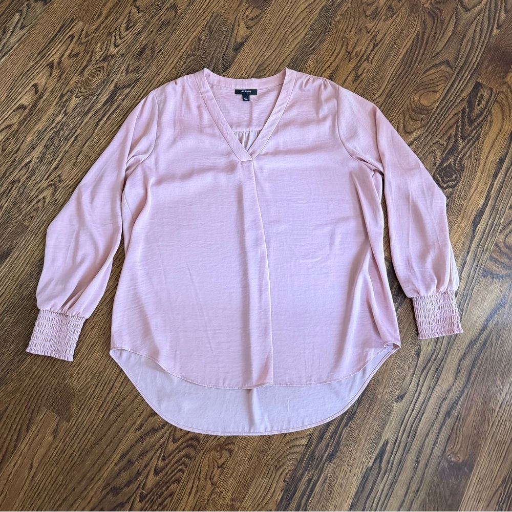 Elegant Pink Women's Top, Dusty Rose color, Sz large
